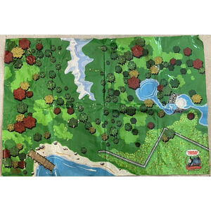 Thomas & Friends Wooden Railway Colorful Play Mat Landscape Vtg Learning Curve